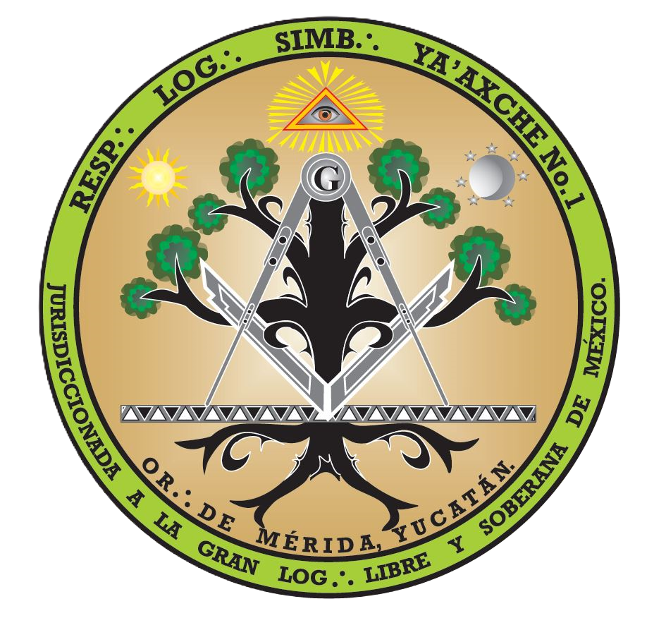 Logo de la Respetable Logia Simbólica Yaaxche Número uno
